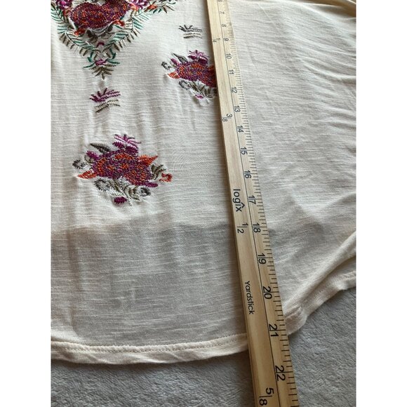 Entro Womens Sz Small Blouse Floral Embroidered Flowy Ruffle Sleeves Boho**Read* - Picture 9 of 10